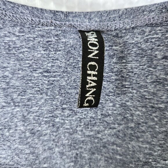 Simon Chang Dress Womens XL Sleeveless Studded Embellished Blue with Pockets - Picture 5 of 7